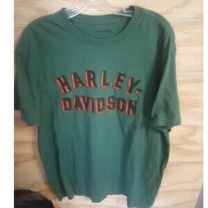 Men's Harley Davidson Tshirt Large Green